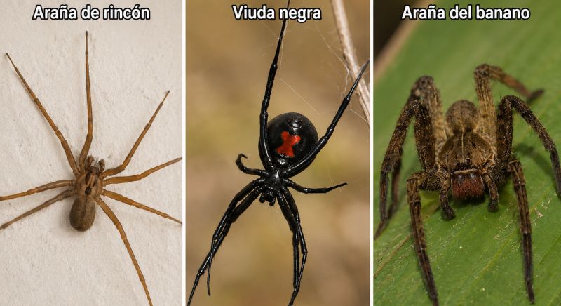 tipos de aranas peligrosas en colombia